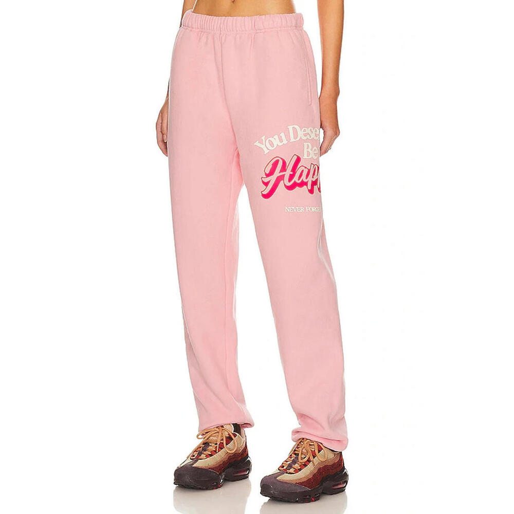 The Mayfair Group You Deserve To Be Happy Sweat pants Pink size XS New